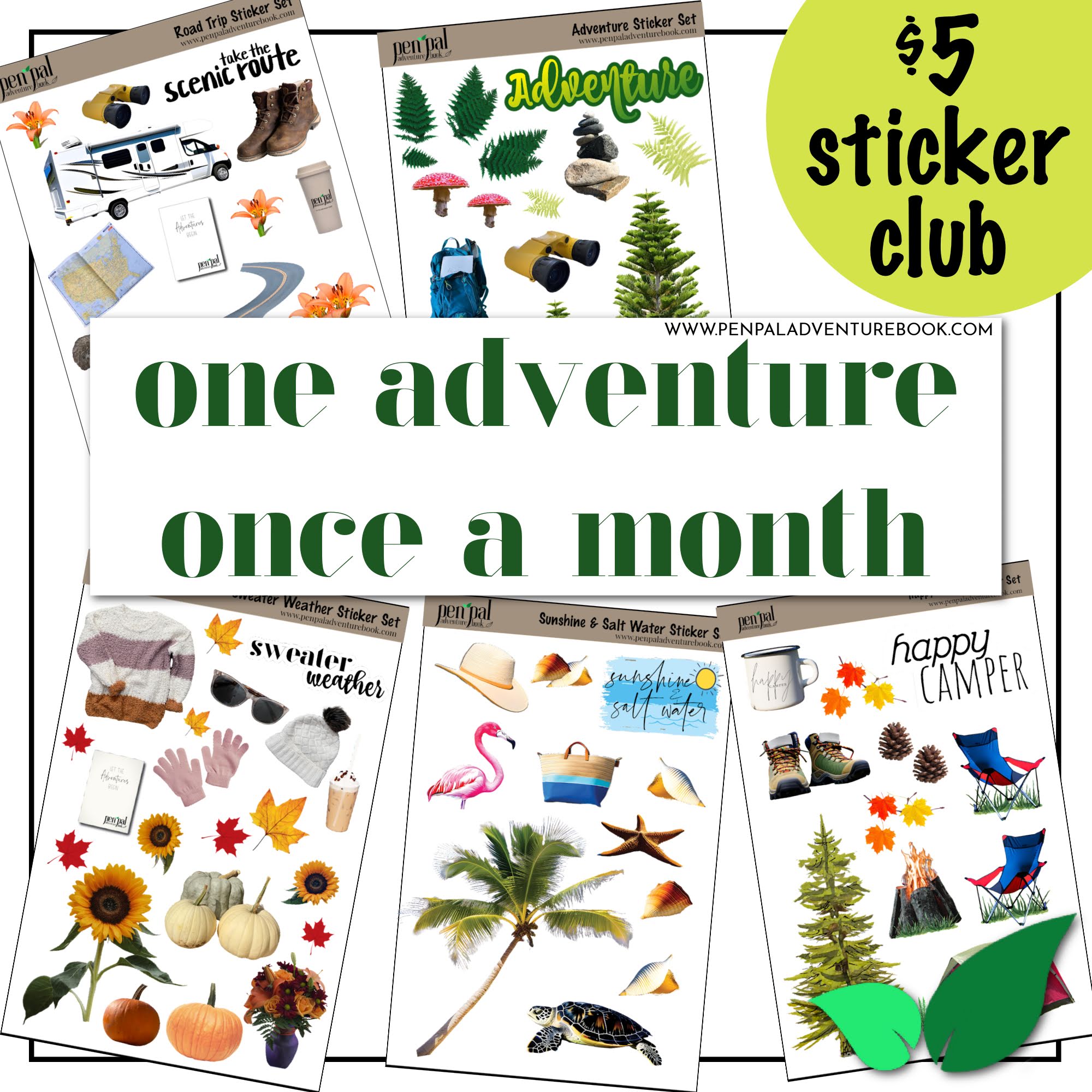 Monthly Sticker Club for Kids