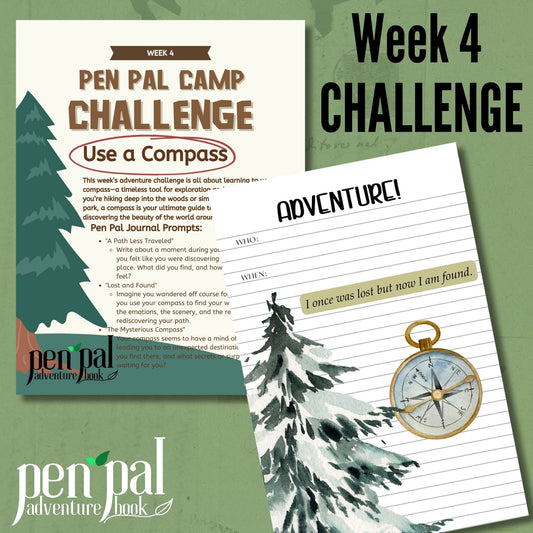 Pen Pal Campers Week 4 Challenge: Learning to Use a Compass