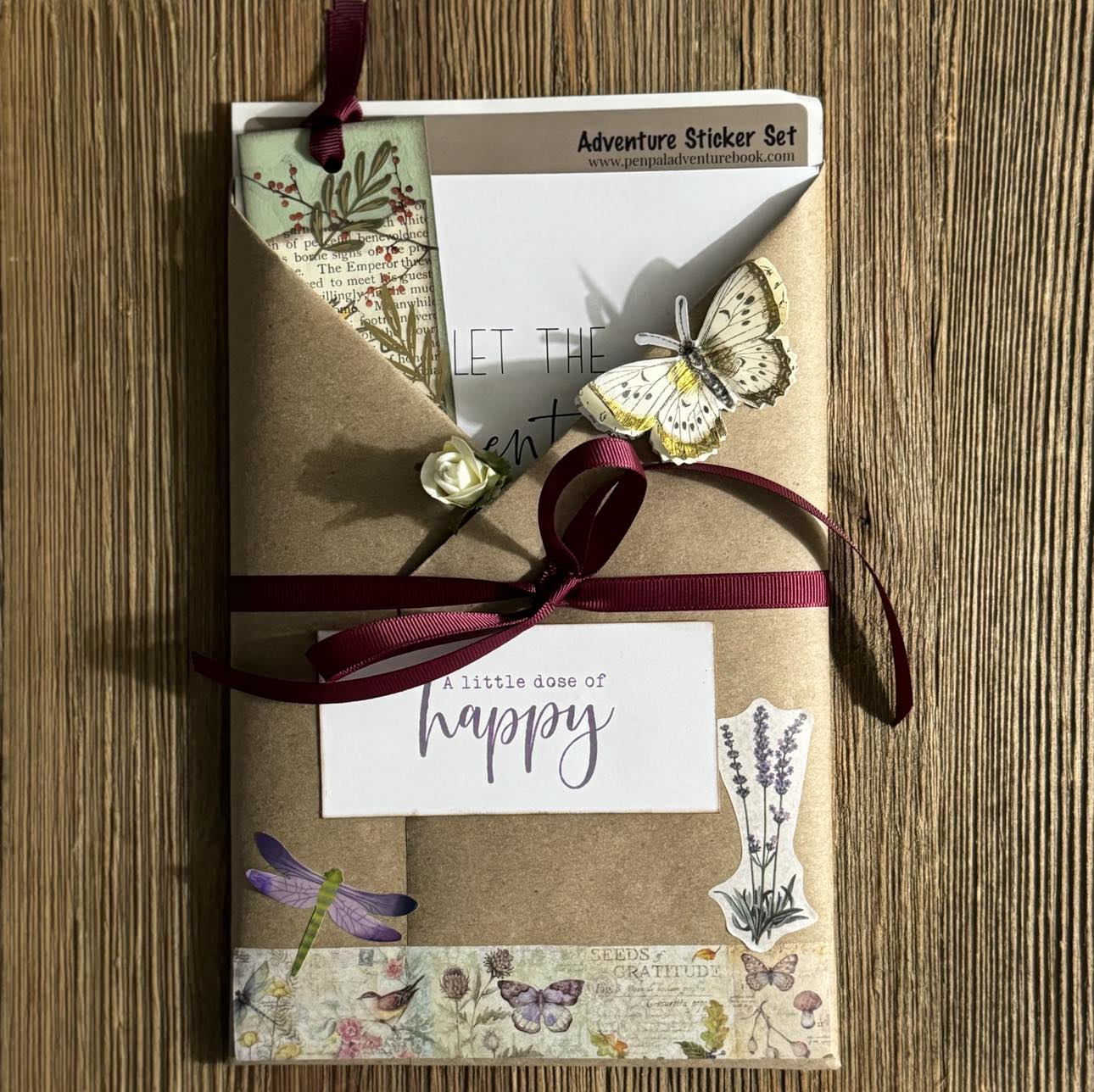 Little Dose of Happy Gift Set with Pen Pal Adventure Journal & Sticker Set